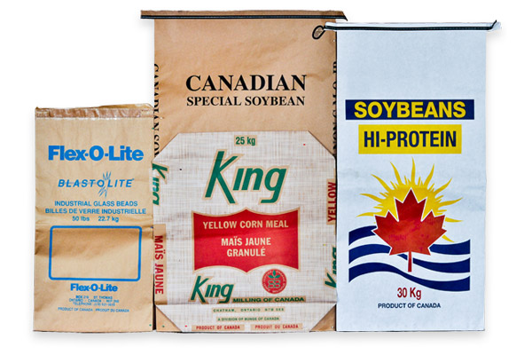 Kraft Paper Laminated HDPE Bags